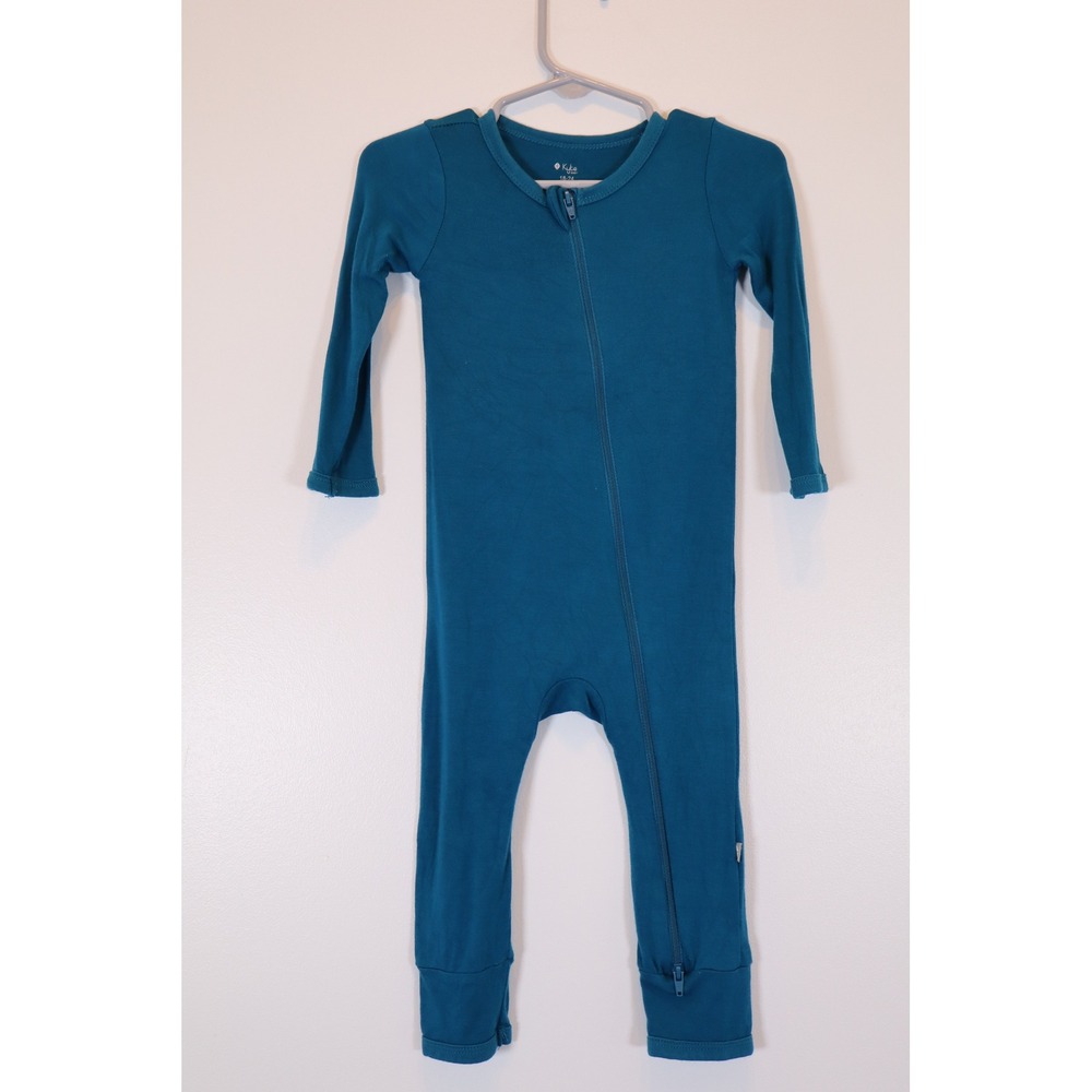 Kyte Baby Teal Zippered Romper Kids 18-24 Months